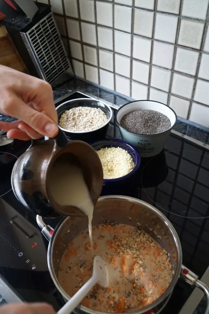 Karotten Porridge Hafermilch