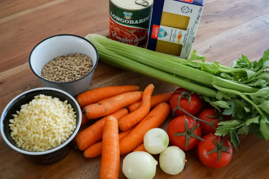 Vegetarische Gemüselasagne mit Linsenbolognese