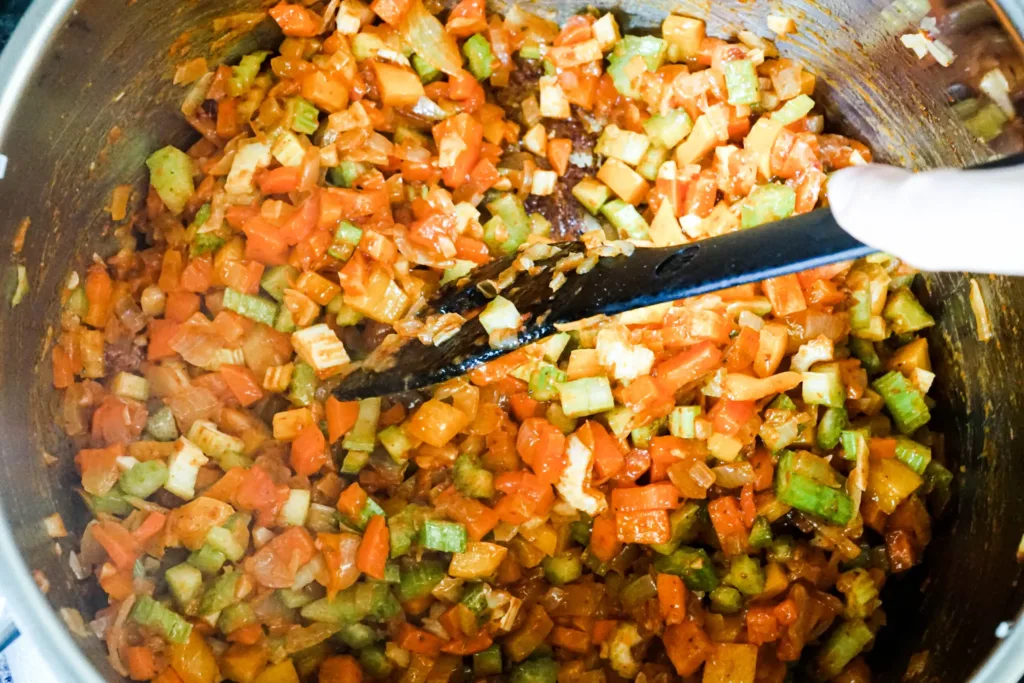 Vegetarische Gemüselasagne mit Linsenbolognese